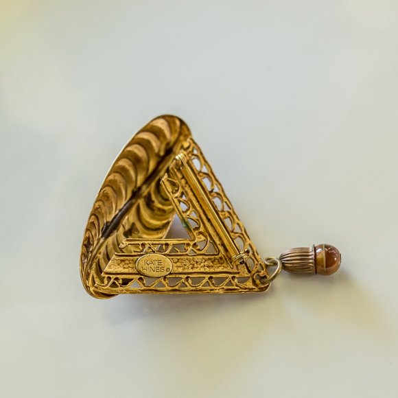 Vintage Signed Kate Hines Brooch - Picture 4 of 6